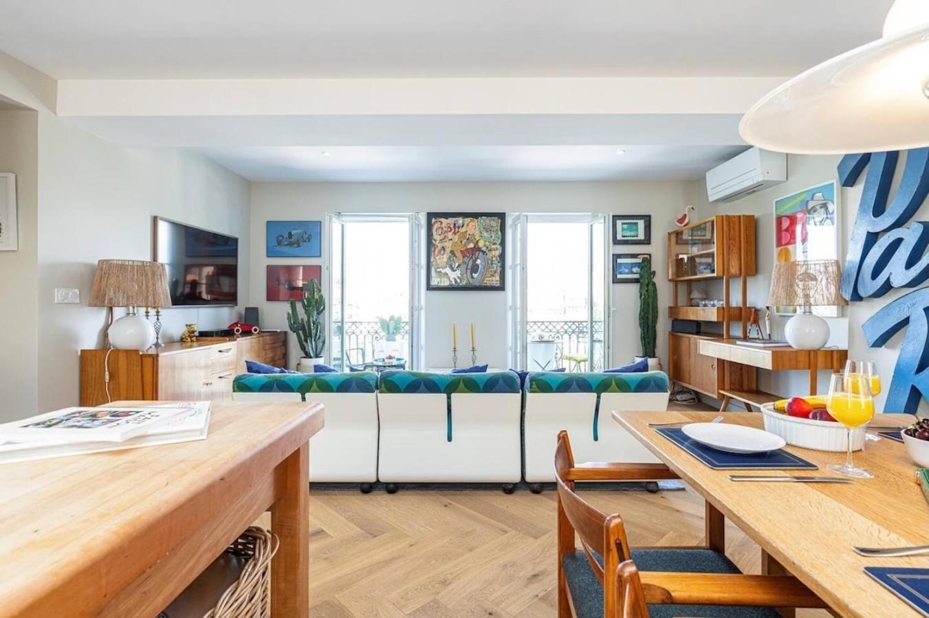 2 Chambres, Balcons, Vue Imprenable, Climatisation - Palace Bleu Apartment Nizza