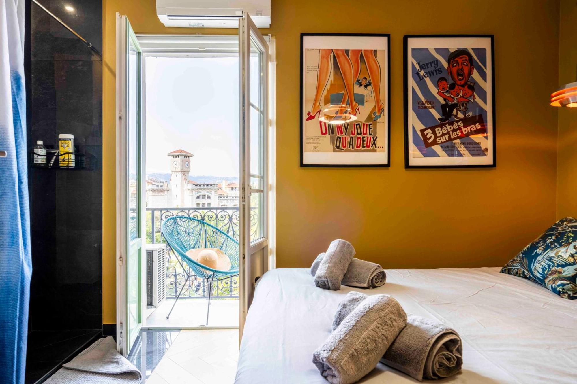 2 Chambres, Balcons, Vue Imprenable, Climatisation - Palace Bleu Apartment Nizza