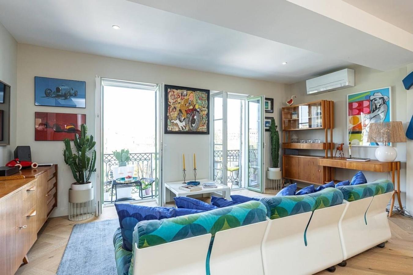 Apartment 2 Chambres, Balcons, Vue Imprenable, Climatisation - Palace Bleu Nizza